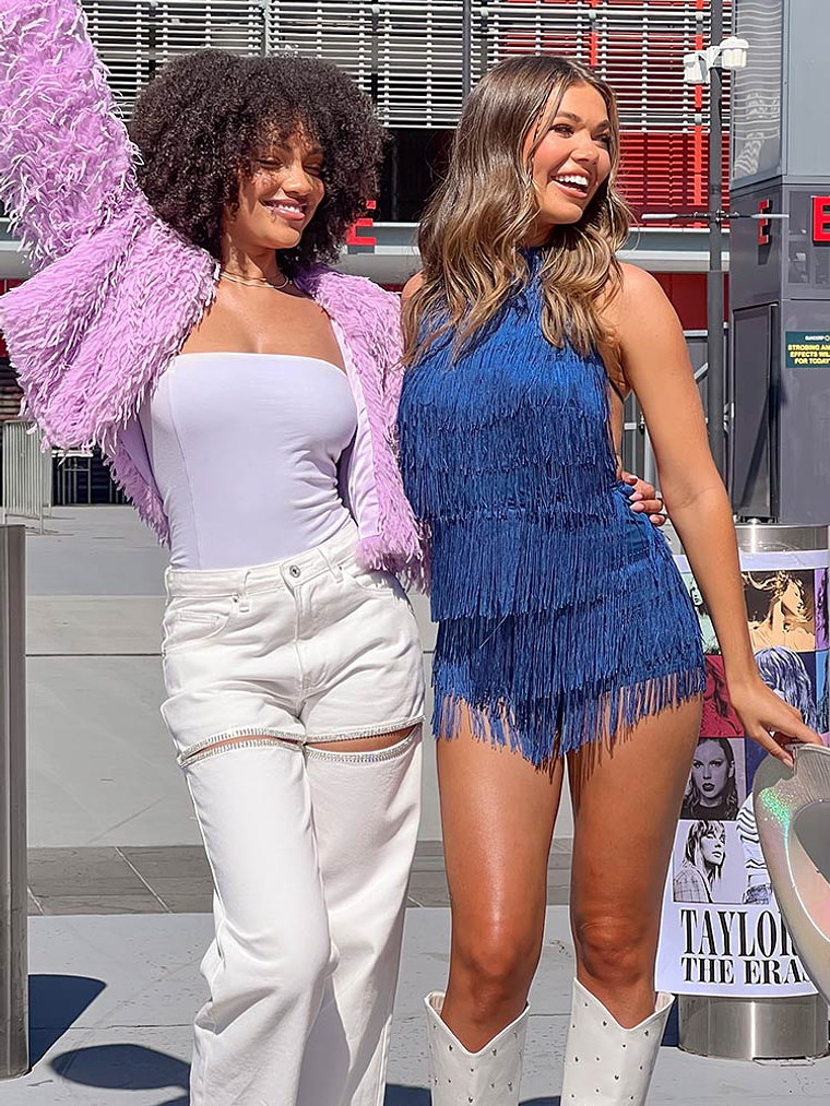 Demie Blue Tassel Playsuit 8