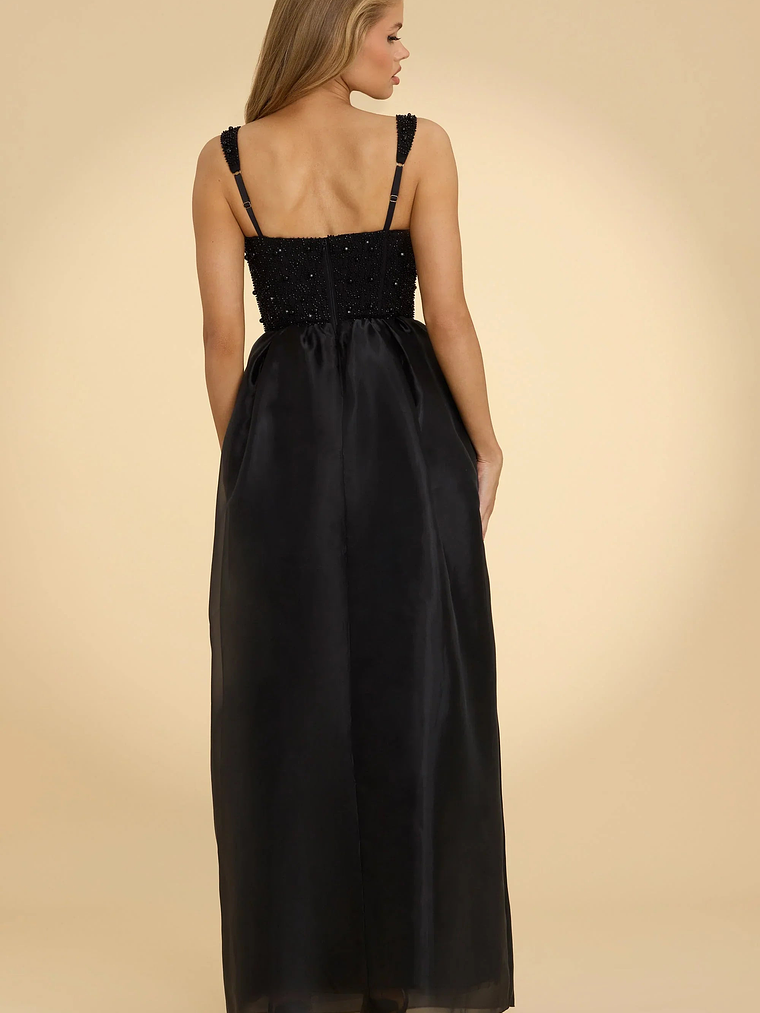 Embellished Corset Gown in Black 14