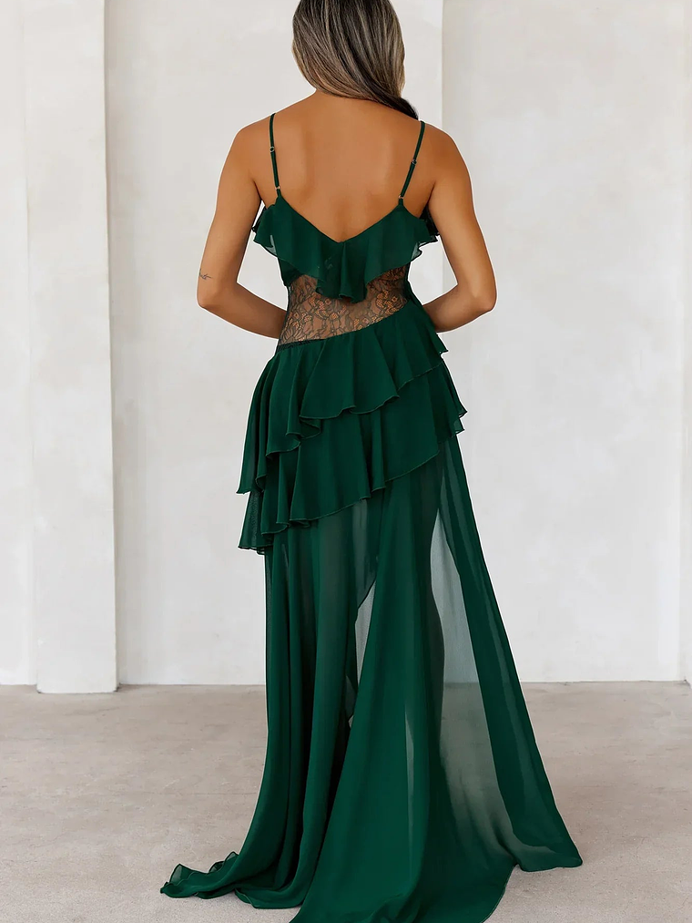 Dream Night Maxi Dress Green 3
