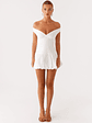 Endless Romance Off Shoulder Mini Dress - White - thumbnail 2