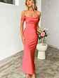 Ella Pink Off Shoulder Formal Dress - thumbnail 1