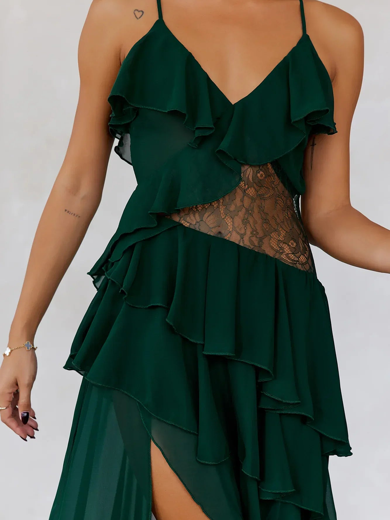 Dream Night Maxi Dress Green 4