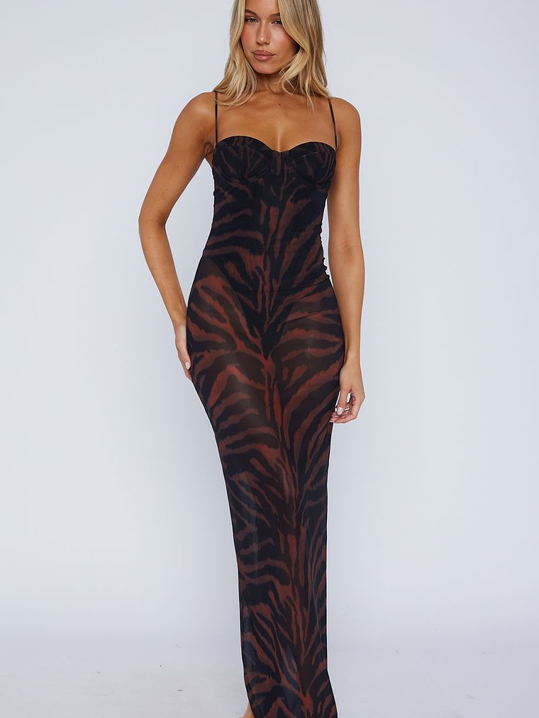 Dream Of Me Maxi Dress Amber Zebra 2