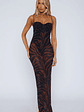 Dream Of Me Maxi Dress Amber Zebra - thumbnail 2