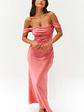 Ella Pink Off Shoulder Formal Dress - thumbnail 2