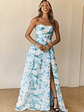 Elegant Essence Strapless Maxi Dress - thumbnail 1