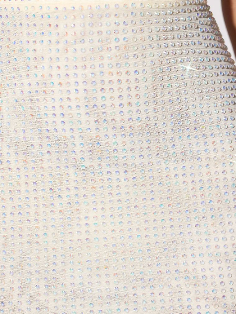 Embellished Corset Mini Dress in Ivory 5