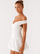 Endless Romance Off Shoulder Mini Dress - White - thumbnail 6