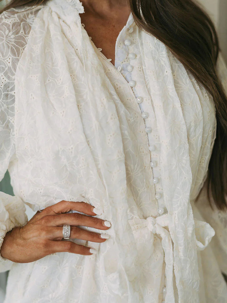 Dixie Lace Dress Cream 7