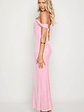 Ella Pink Sequin Off Shoulder Formal Maxi Dress - thumbnail 5