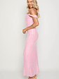 Ella Pink Sequin Off Shoulder Formal Maxi Dress - thumbnail 6