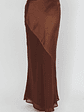 Easy Love Contrast Maxi Skirt Chocolate - thumbnail 3