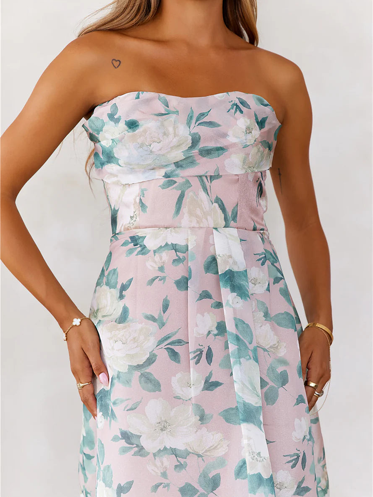 Elegant Essence Strapless Maxi Dress 10