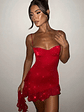 Dixie Mini Dress - Red Sparkle - thumbnail 1