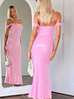 Ella Pink Sequin Off Shoulder Formal Maxi Dress - thumbnail 10