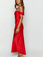 Ella Red Off Shoulder Formal Dress - thumbnail 4