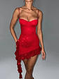 Dixie Mini Dress - Red Sparkle - thumbnail 5