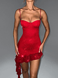 Dixie Mini Dress - Red Sparkle - thumbnail 6