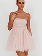 Dreamscape Strapless Tulle Mini Dress Blush - thumbnail 2
