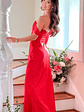 Ella Red Off Shoulder Formal Dress - thumbnail 8