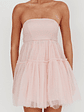 Dreamscape Strapless Tulle Mini Dress Blush - thumbnail 3
