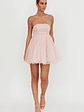 Dreamscape Strapless Tulle Mini Dress Blush - thumbnail 4