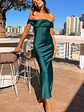 Ella Teal Off Shoulder Formal Maxi Dress - thumbnail 1