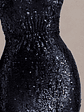 Ensley | Navy Sequin Sweetheart Long-Sleeve Maxi Dress - thumbnail 7