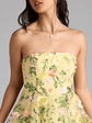 Emilliana Lace-Up Floral Embroidered Skater Dress - thumbnail 4