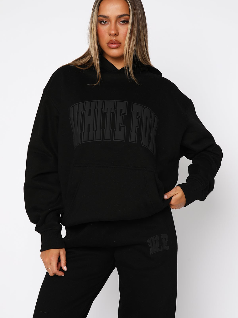 Decade Classics Varsity Oversized Hoodie Black 2