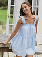 Elena Mini Dress - Light Blue - thumbnail 1