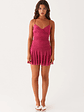 Emily Mini Dress - Fuchsia - thumbnail 2