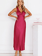 Doing The Most Satin Maxi Dress - thumbnail 1