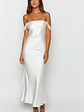 Ella White Off Shoulder Formal Dress - thumbnail 3
