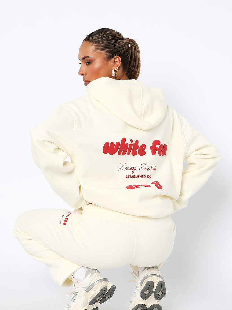 Era 8 Oversized Hoodie Cherry Cream 2