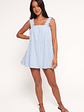 Elena Mini Dress - Light Blue - thumbnail 2