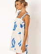 Elena Mini Dress - Blue Print - thumbnail 5