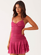 Emily Mini Dress - Fuchsia - thumbnail 5