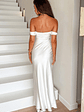 Ella White Off Shoulder Formal Dress - thumbnail 7