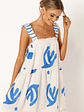 Elena Mini Dress - Blue Print - thumbnail 6