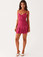Emily Mini Dress - Fuchsia - thumbnail 6