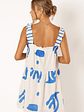 Elena Mini Dress - Blue Print - thumbnail 7