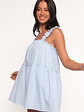 Elena Mini Dress - Light Blue - thumbnail 4