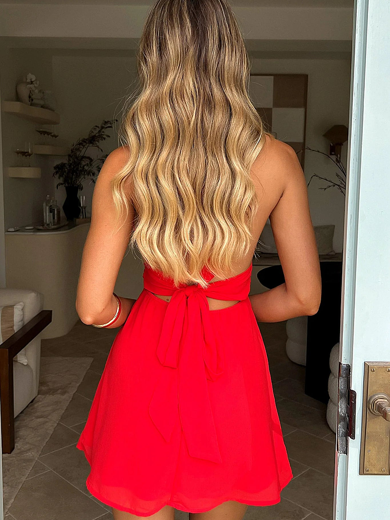 Elenor Dress - Red 2