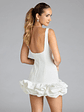 Ellerie Low Back Ruffle Bubble Short Dress - thumbnail 2