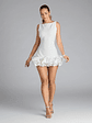 Ellerie Low Back Ruffle Bubble Short Dress - thumbnail 3