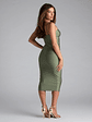 Dreamy Energy Sleeveless Bodycon Midi Dress - thumbnail 9