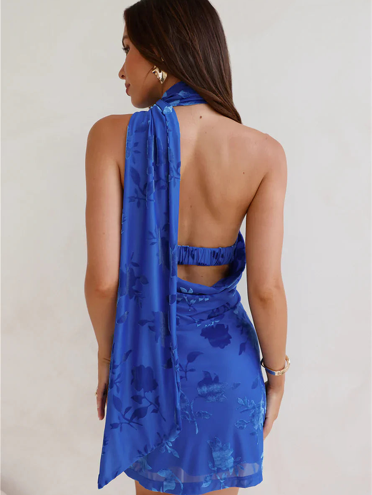 Decadent Love Mini Dress Blue 4