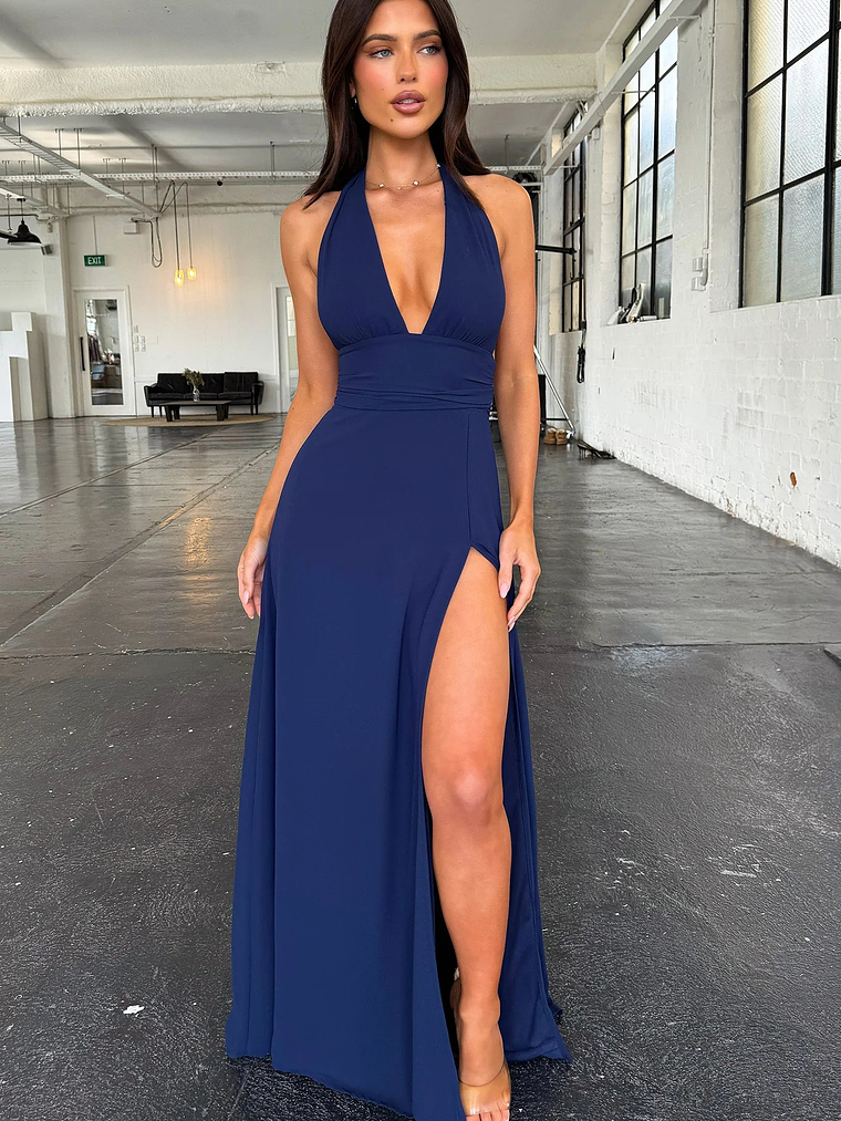 Elenor Maxi Dress - Navy 1