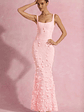 Embellished Fishtail Corset Gown in Pink - thumbnail 8